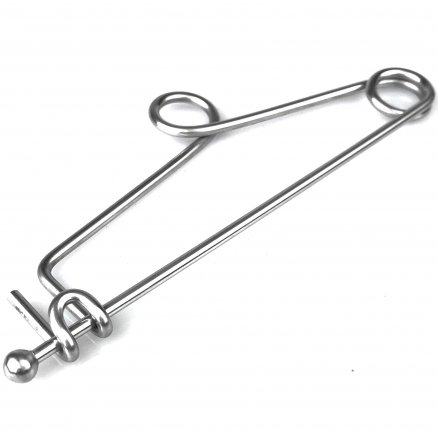 Затискач для операційної білизни, по Schaedel SURGIWELOMED. Довжина 9 см